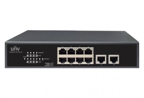 10×100Mbps network ports (RJ45), including 8 PoE ports