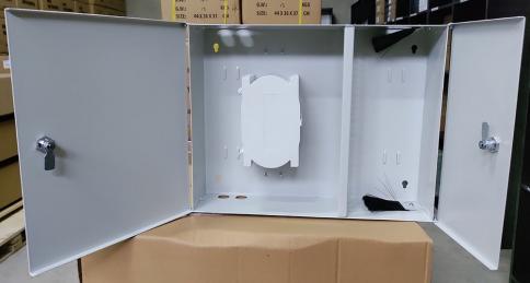 96 PORT SCS, WALL TYPE DOUBLE DOOR FIBER OPTICAL BOX WHITE