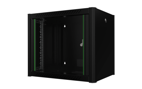 WALL TYPE NETWORK CABINET, 9U W=600MM D=450MM, BLACK, Mirsan 