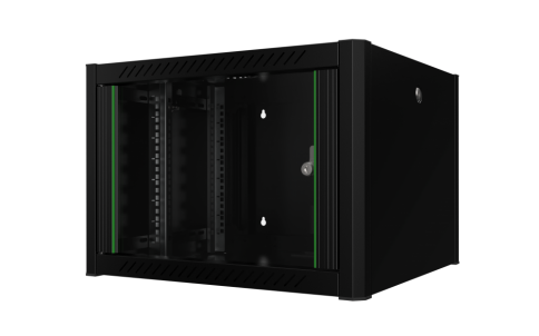 WALL TYPE NETWORK CABINET, 7U W=600MM D=600MM, BLACK, Mirsan 