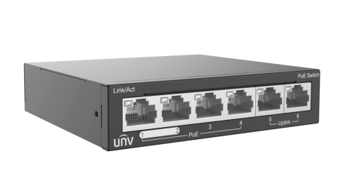 6×100Mbps network ports (RJ45), including 4 PoE po 