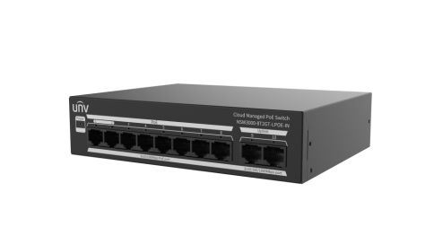 Managed PoE Switch - 8 x 10/100Mbps POE port (RJ45) ,2 x GP(RJ45), Uniview