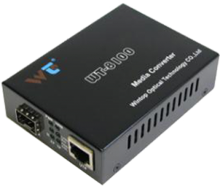 მედია კონვერტორი SFP მოდულის მხარდაჭერით, Wintop 